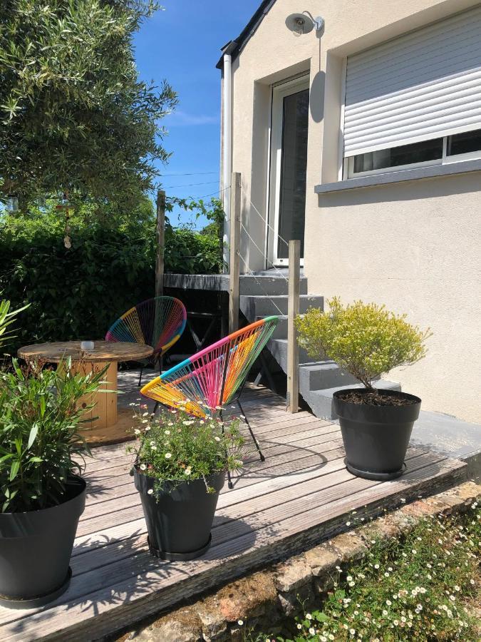 Chambre D'Hotes Golf Du Morbihan Plougoumelen Esterno foto